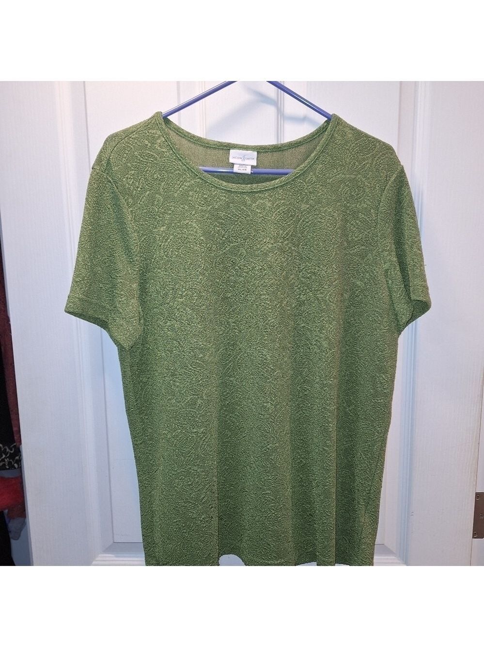 Jaclyn Smith Green Textured Top Women's Extra Large